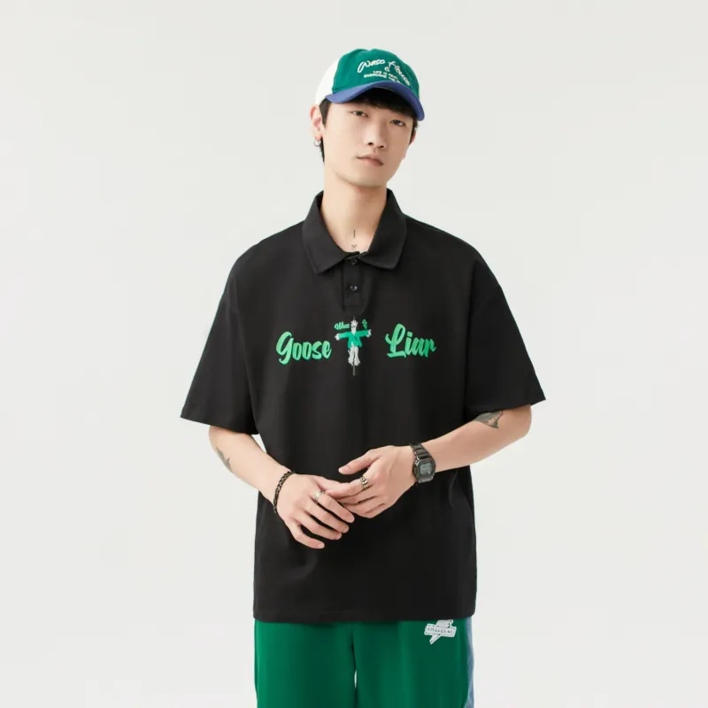 GOOSELIAR Polo Shirts Unisex-4