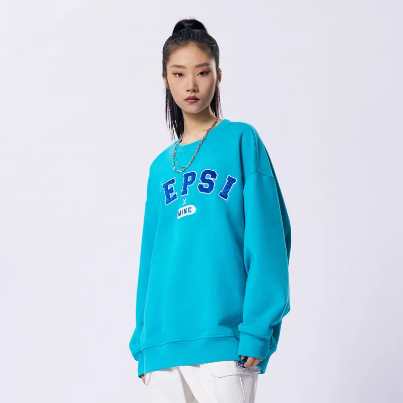 MINEPAIR x Pepsi/ Moderate Crew Neck Loose Fit Regular Sweatshirt Unisex-9