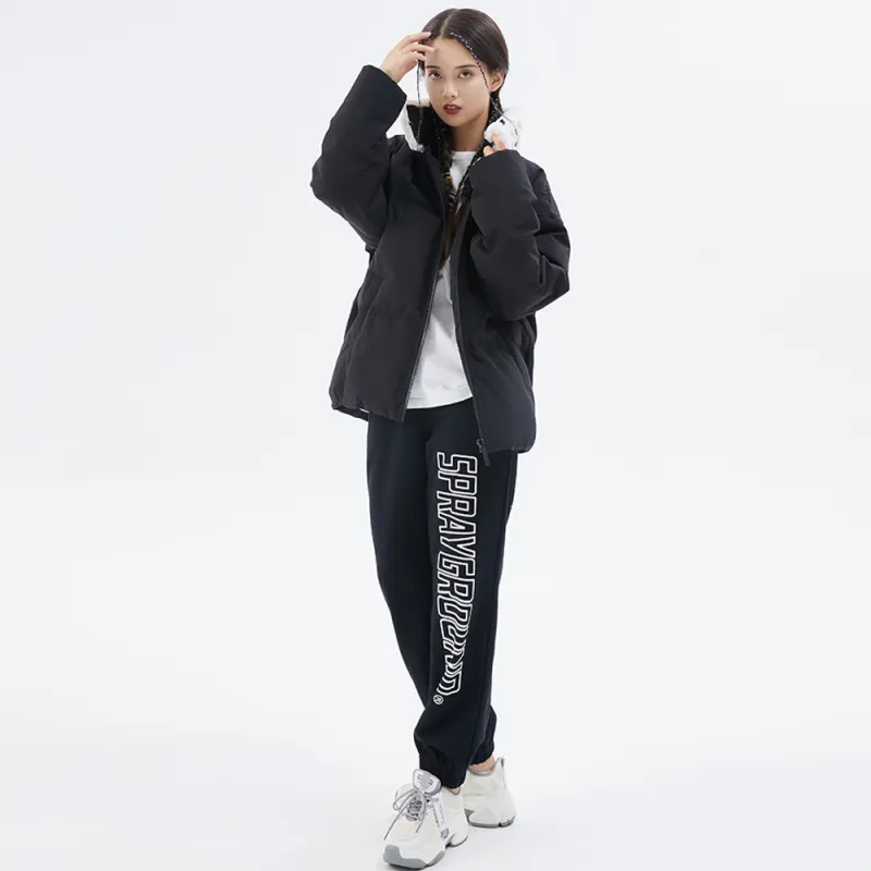 SPRAYGROUND Stand Collar Loose Fit Down Jacket Unisex Black-2