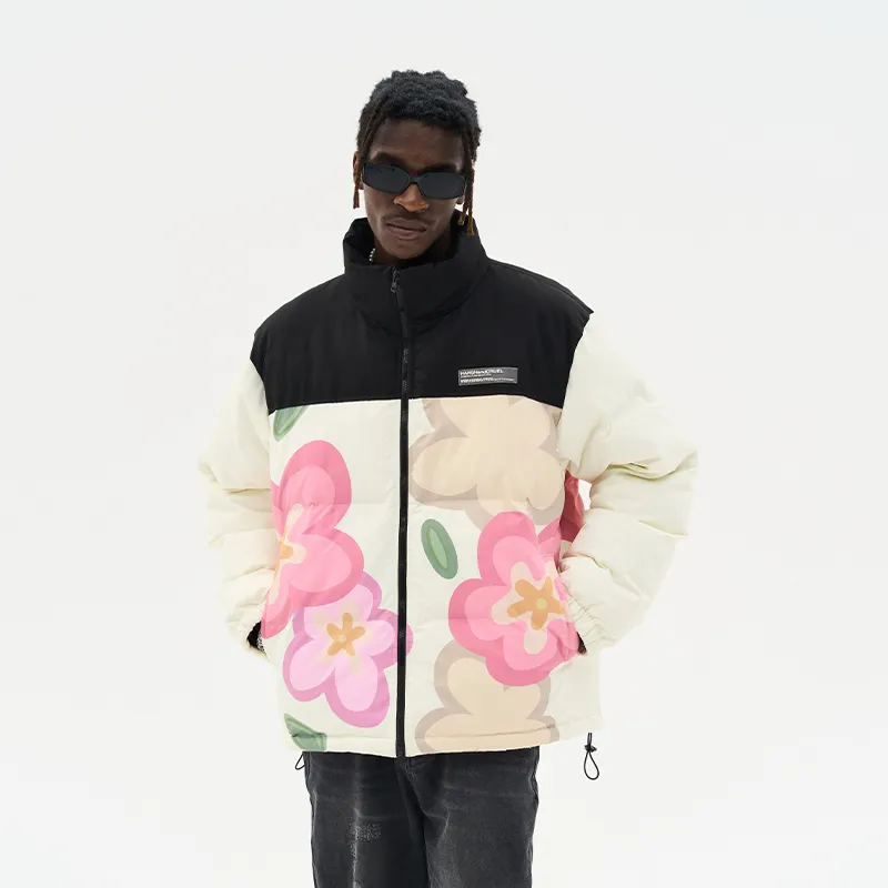 HARSH AND CRUEL Puffer Jacket Unisex Multicolor-3