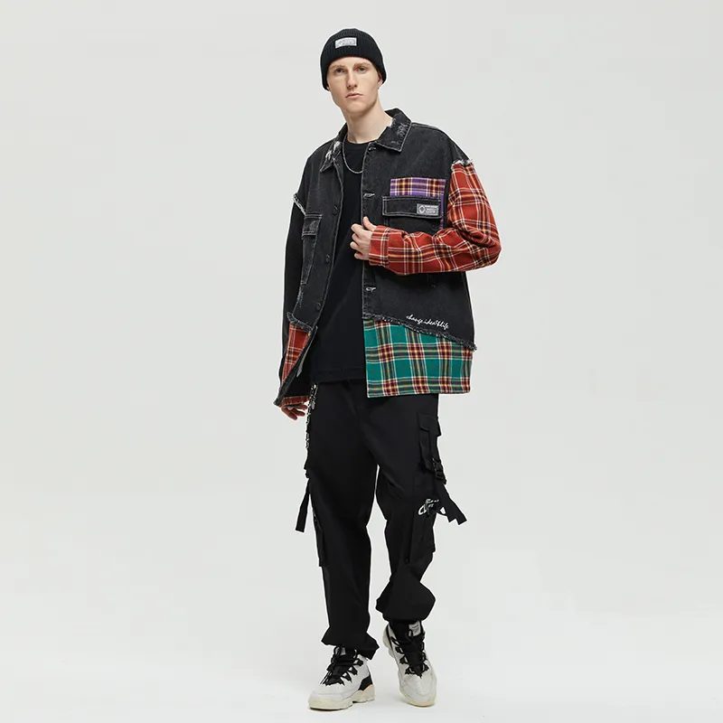 Clubxxhh Loose Fit Denim Jacket Unisex Black-2
