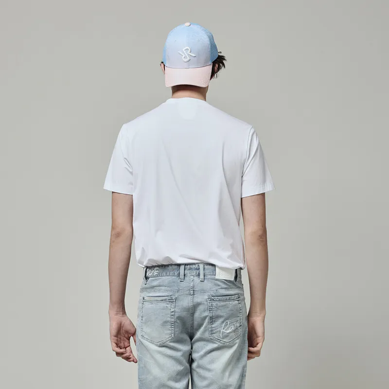 RARE Short Sleeved T Shirts Men's White-3