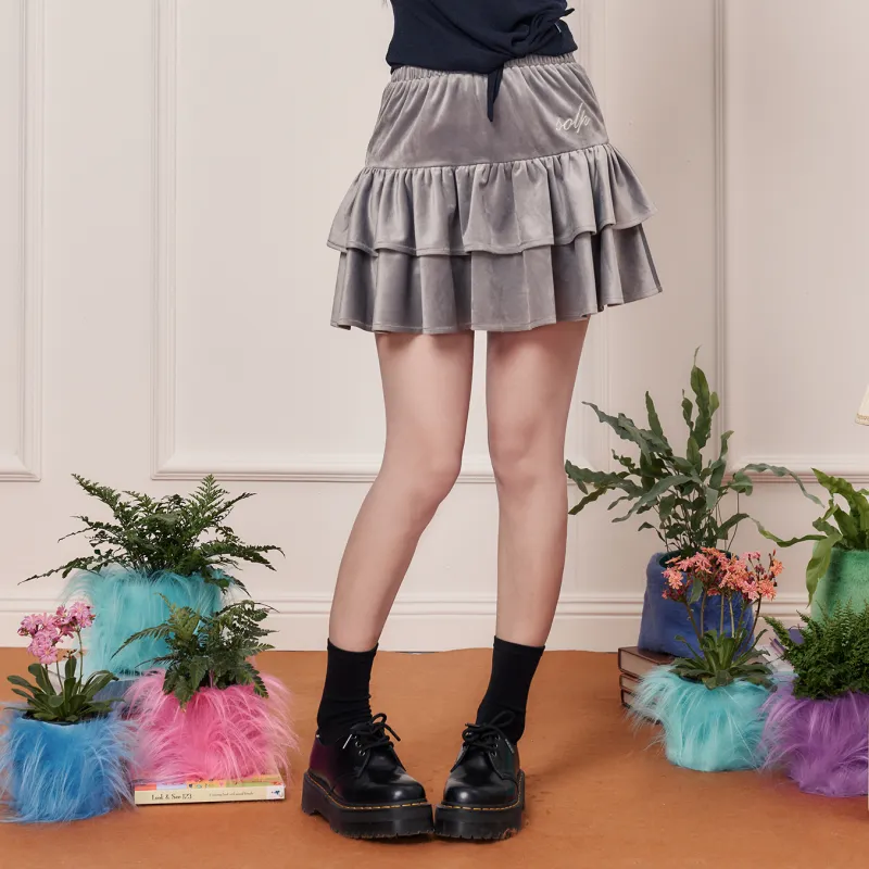 SOLP Casual Short Skirts Women's Dark Gray-5