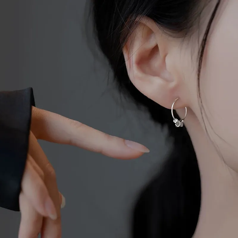 PIARA Earrings Women's Silver-1