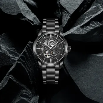 Fiyta Photographer Collection Automatic Mechanical Movement Stainless Steel Strap Watch Men's Watches Black Dial
