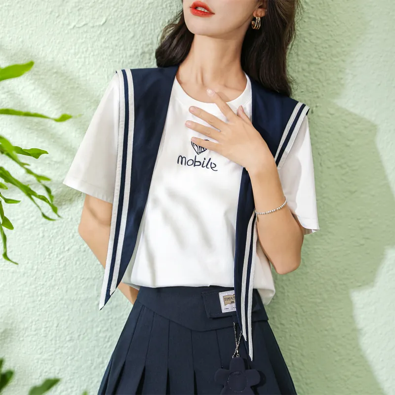MITUAN T Shirts Women's White-4