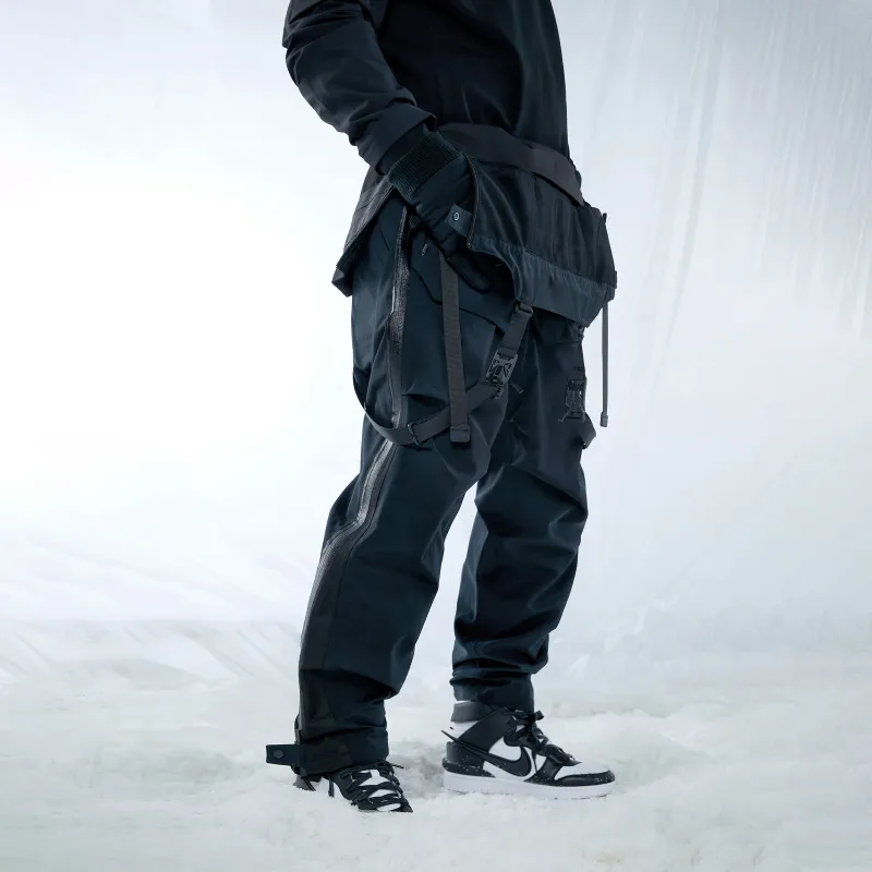 REINDEE LUSION Casual Pants Unisex Navy Blue-2