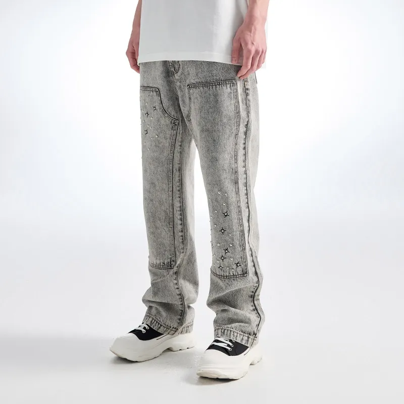 YLDP Jeans Unisex Gray-6