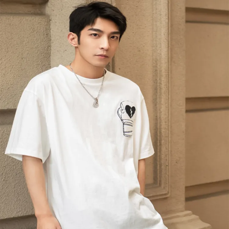 YLDP T Shirts Unisex White-3