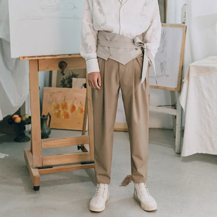 VALLEYOUTH Casual Pants Unisex Khaki-2