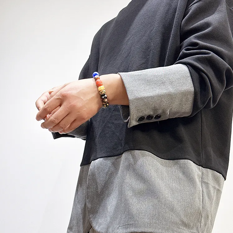 MOUNTAINS AND MANS Colored Glaze Bracelets Unisex-3