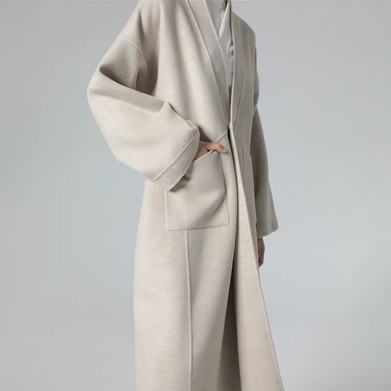 Anytime Coats Women's Ivory-2