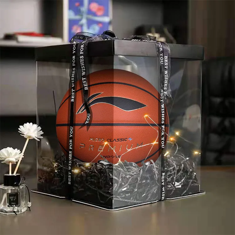 LiNing PU Basketball Brick Size 7 Ball Training Unisex-6