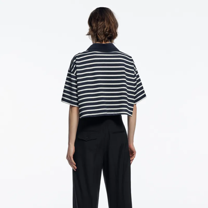 UOOYAA Crop Tops Women's Stripes-2