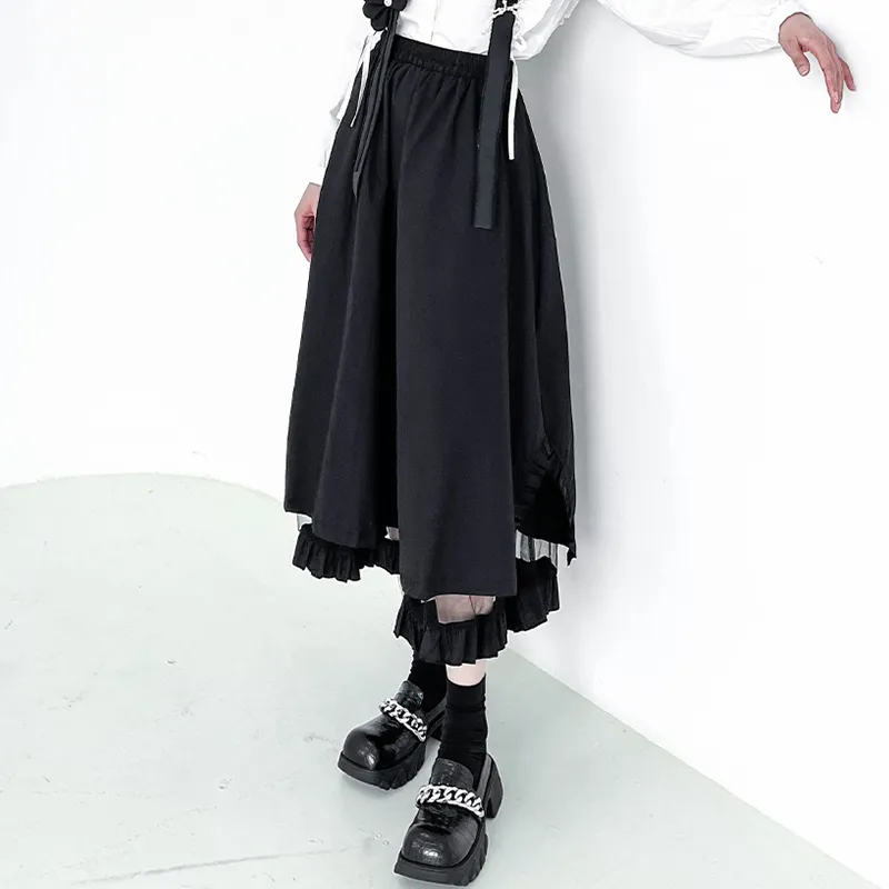 BIENKIMIIYE SS22 Long Skirt Black-2