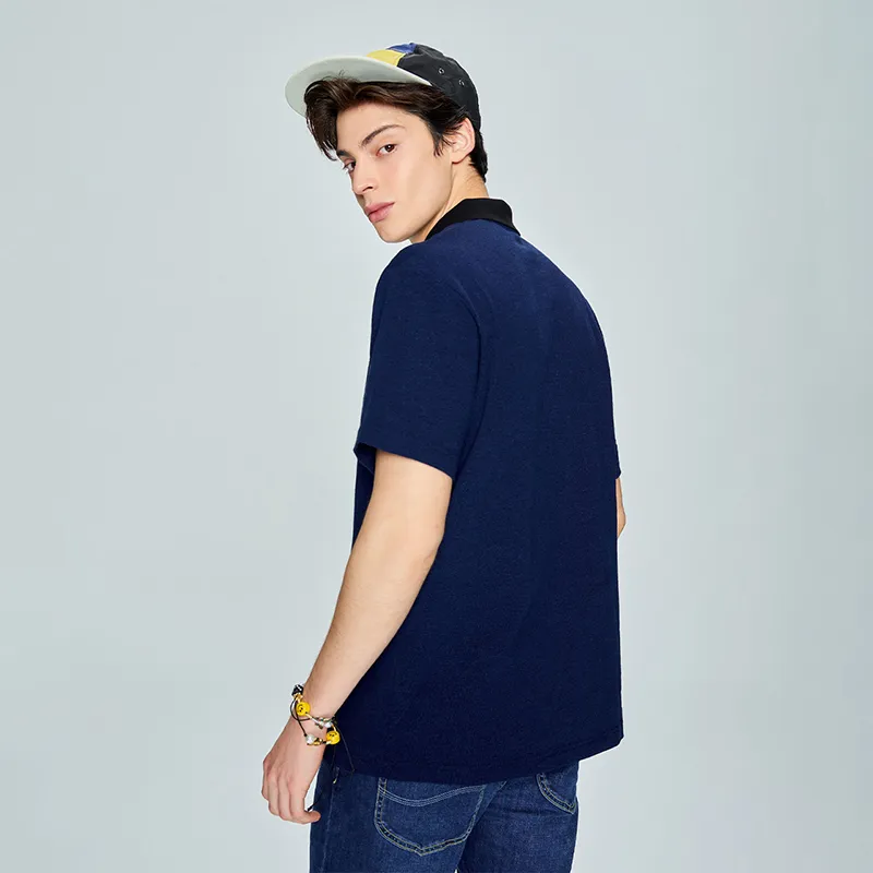 Lee Polo Shirts Men Dark Blue-3