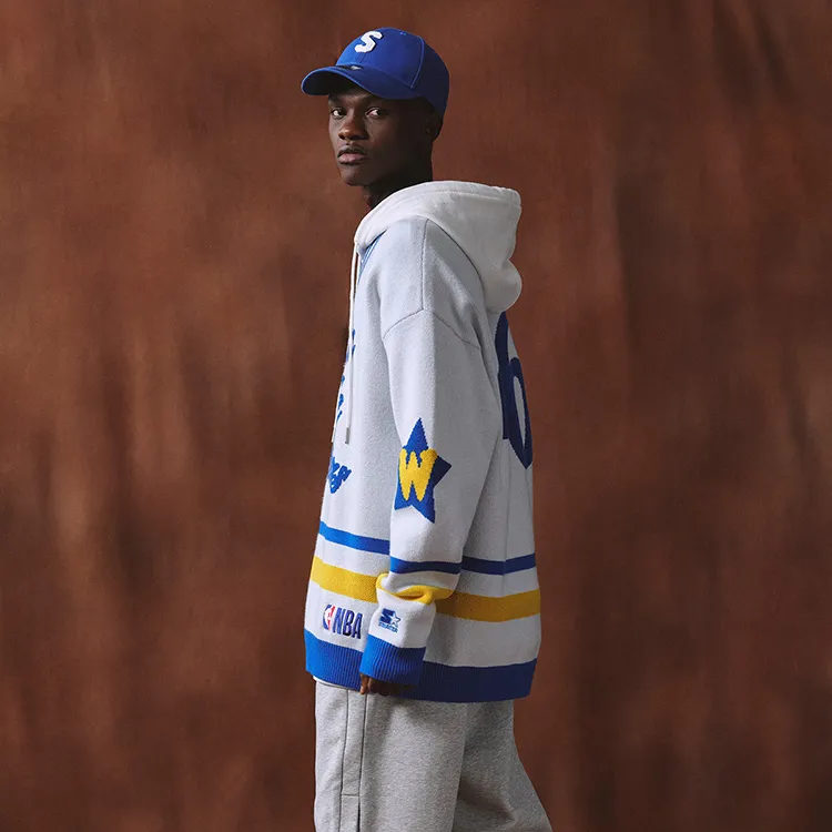 STARTER Sweaters Unisex White Blue-2