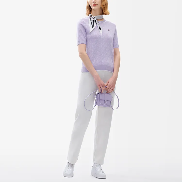 FILA T Shirt Women's Blossom Pink Purple-2