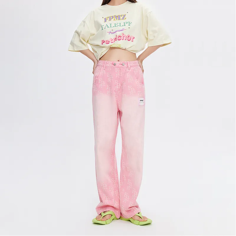 FPMZ Straight Jeans Women's Pink-4