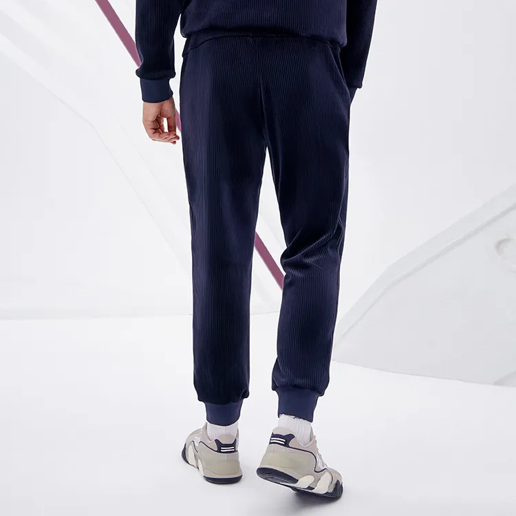 FILA Athletics Knitted Sweatpants Men Royal Blue-5