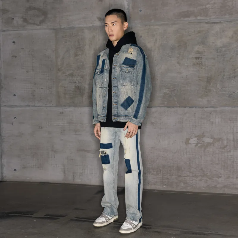 XINYINSU Denim Jacket Spring And Autumn Unisex-5