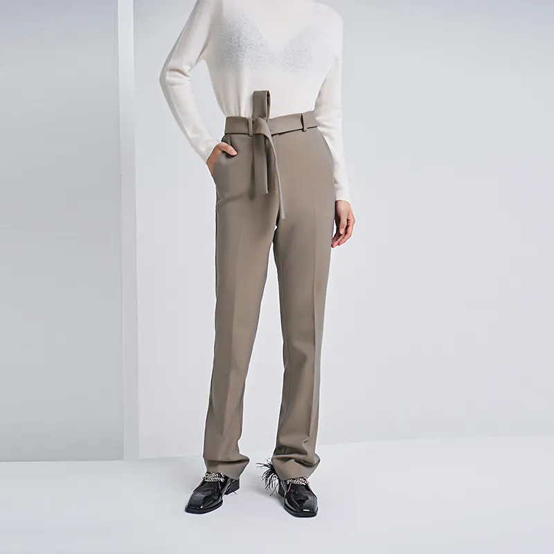D. MARTINA QUEEN Casual Pants Women's Tea Brown-3