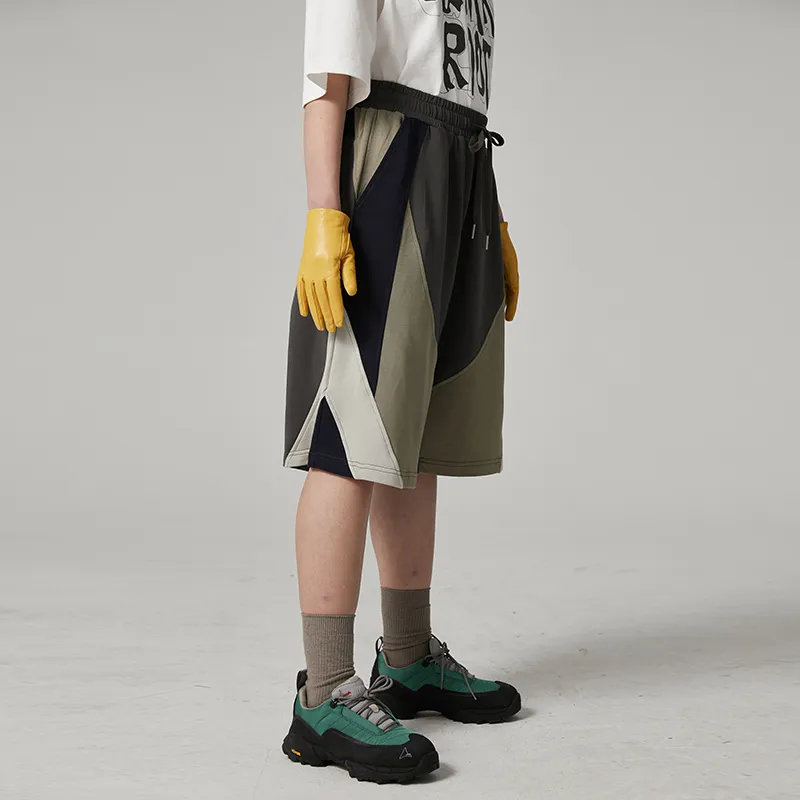 A SQUARE ROOT Casual Shorts Unisex Khaki-5