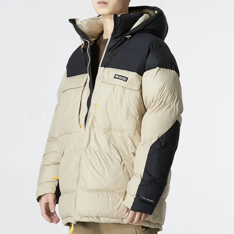 Columbia Puffer Jacket Winter Men's Khaki-4