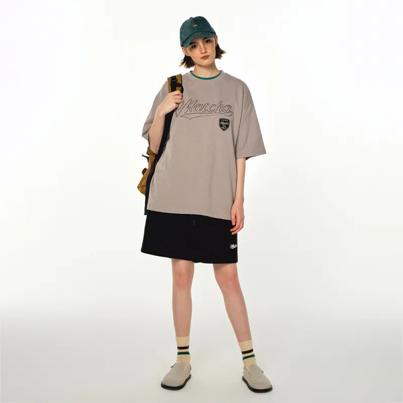 MATCHA STORY College Series T-Shirts Unisex Gray-5