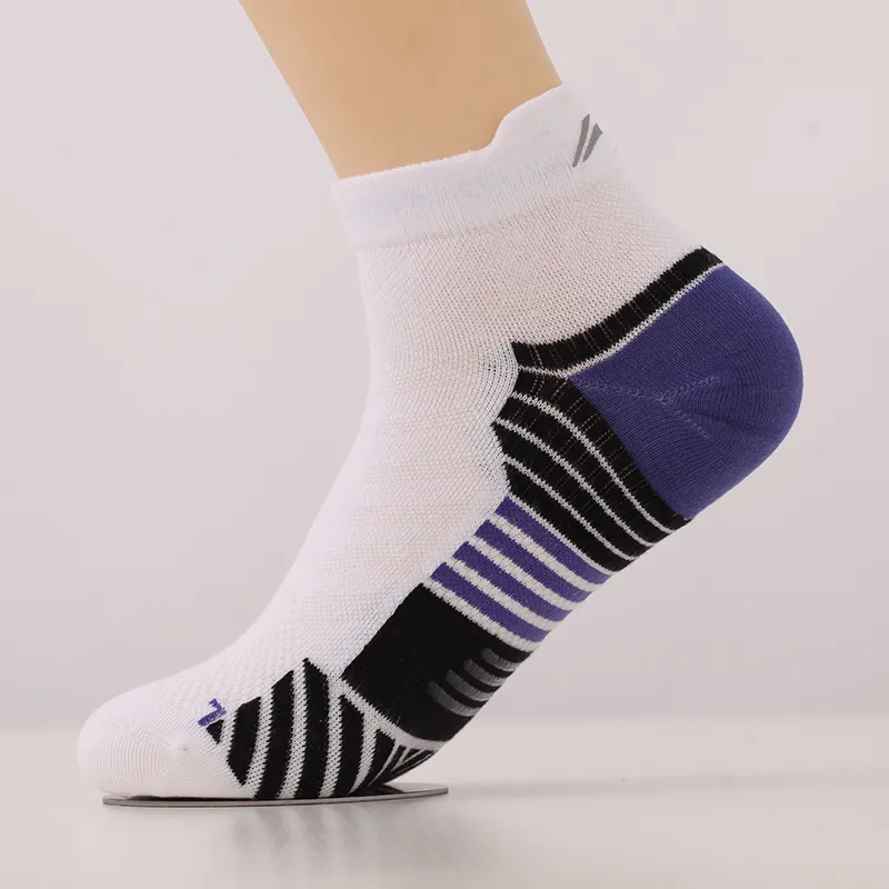 LiNing Ankle Socks Unisex 1 Pack White/Floral Blue Purple-4