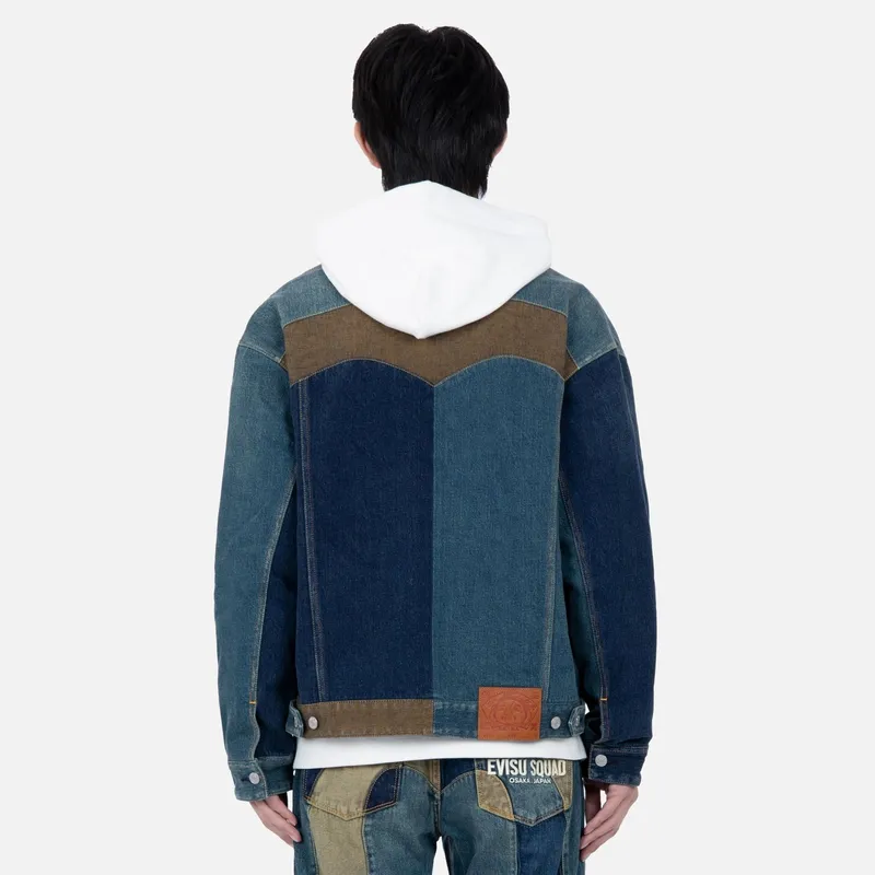 EVISU FW22 Jacket Men's Denim Blue-3