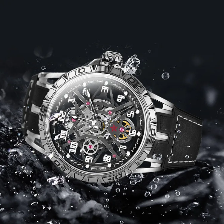 ROSDN Climber Xingji Collection Automatic Mechanical Movement Watch Men's Watches Silver Dial G2711-2