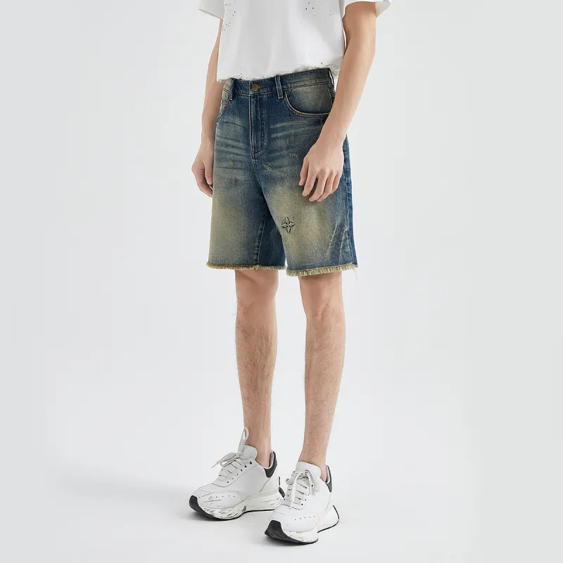 23R+ Denim Shorts Men Blue-5