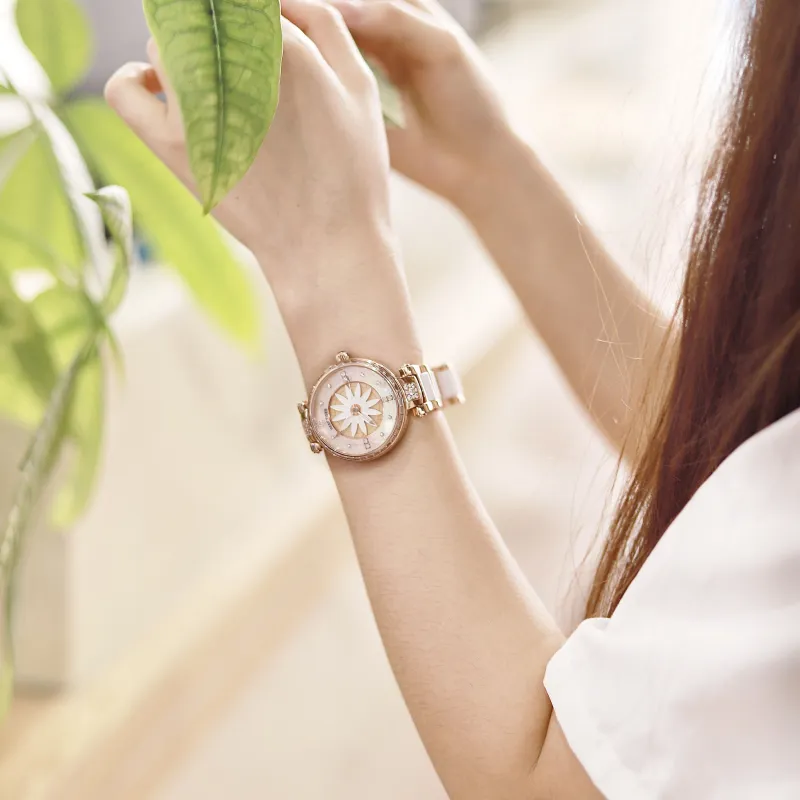 REEF TIGER Automatic Mechanical Movement Watch Women's Watch Pink Watch Dial RGA1599-MF-5
