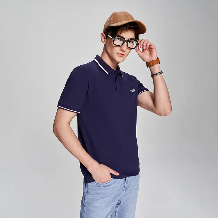 Lee Polo Shirts Men Navy Blue-4