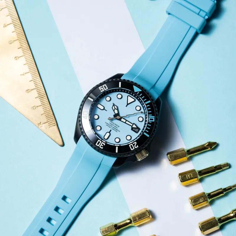 VENCREW Carolina Automatic Mechanical Movement Watch Unisex Blue Dial VENCREW-ZTK8-3