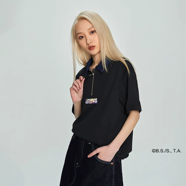 Dragon Ball X Lee X Dragon Ball Co brand Polo Shirts Unisex Black-5