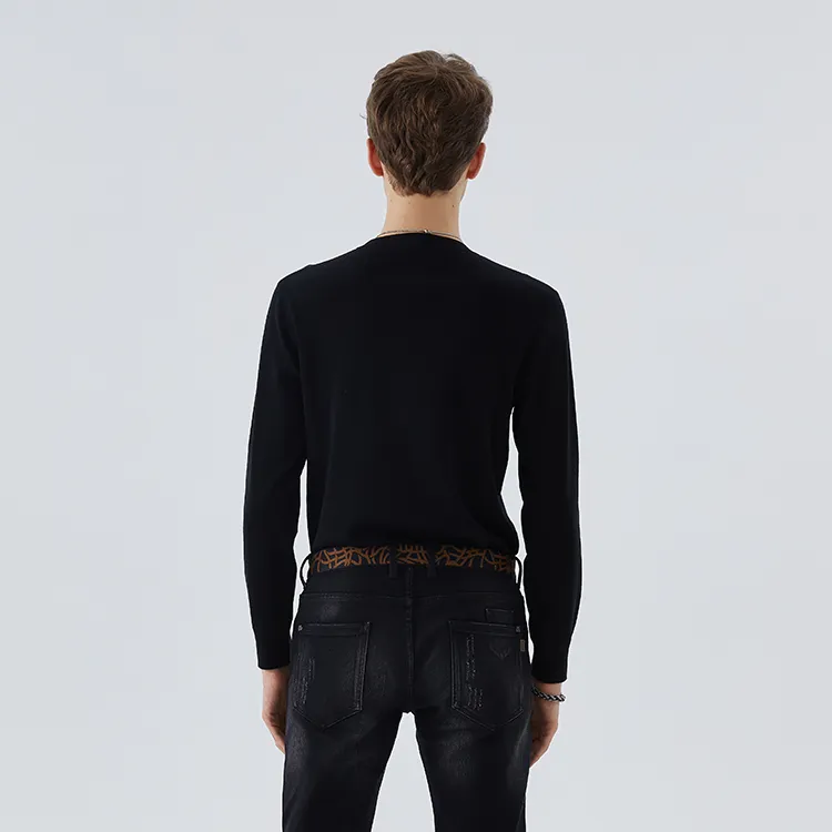 DAVID NAMAN Sweaters Men Black-3