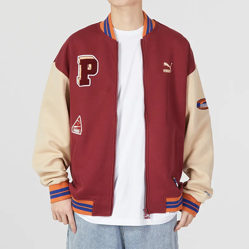 PUMA TEAM BADGE Baseball Jerseys Unisex Burgundy-2