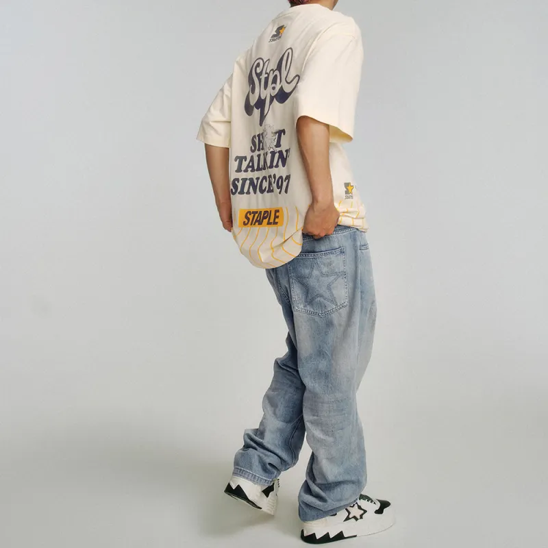 Staple X STARTER X Staple T Shirts Unisex Birch White-3