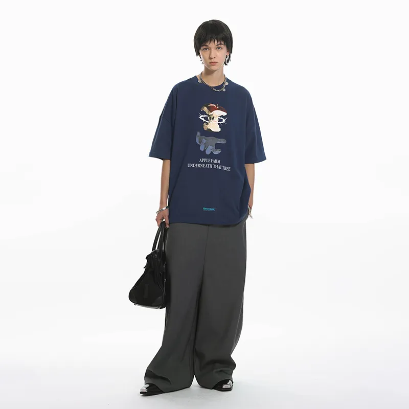 UNVESNO T Shirt Unisex Dark Blue-2