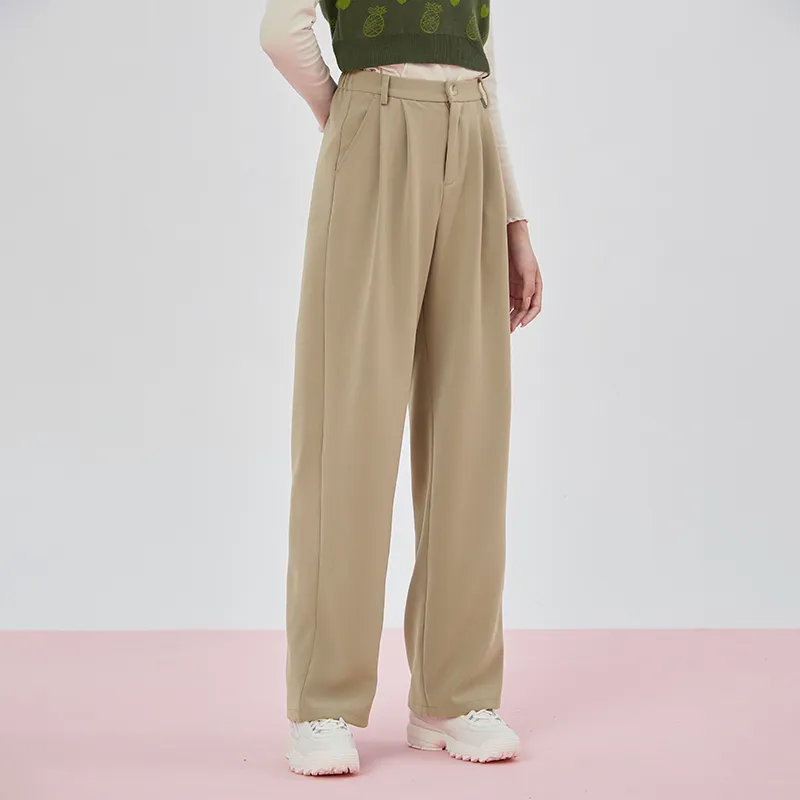 Pink Pineapple Wide Leg Casual Pants Korean Style Women's-6