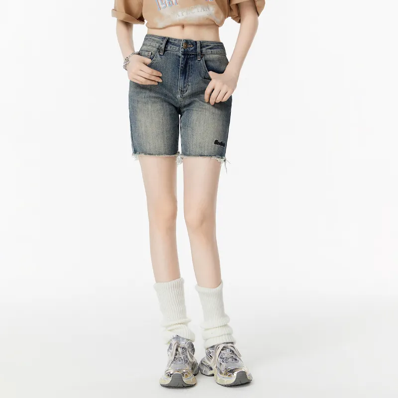 MEETLADY Denim Shorts Women's-2