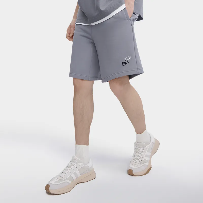 FILA Valentine's Day Collection Casual Shorts Men Cyan Brick Gray-5