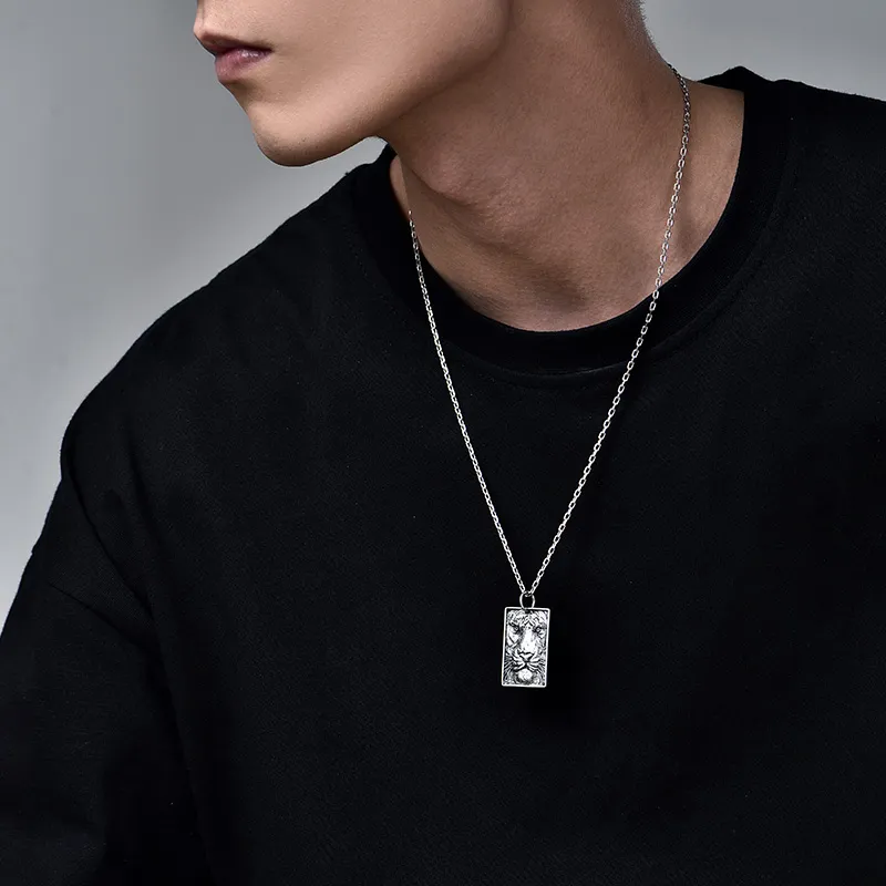 MYSH 925 Sterling Silver Necklaces Men's-7