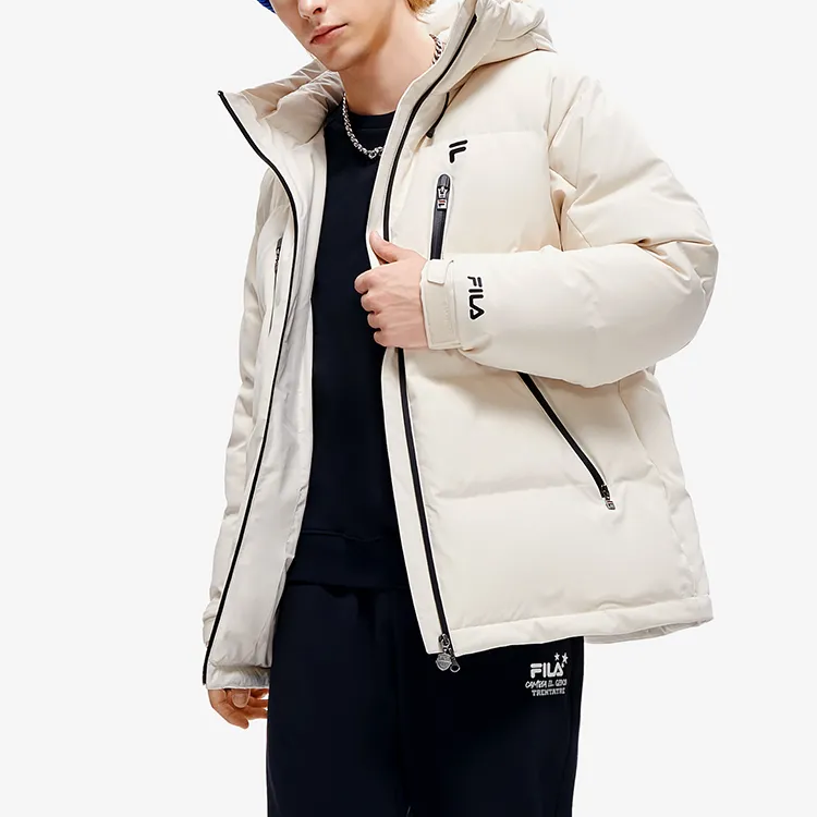 FILA FUSION Down Jacket Men's Wheat Cream-4