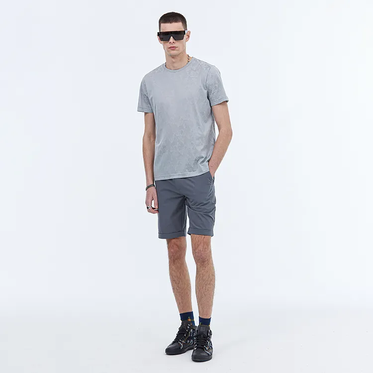 DAVID NAMAN Casual Shorts Men Gray-2