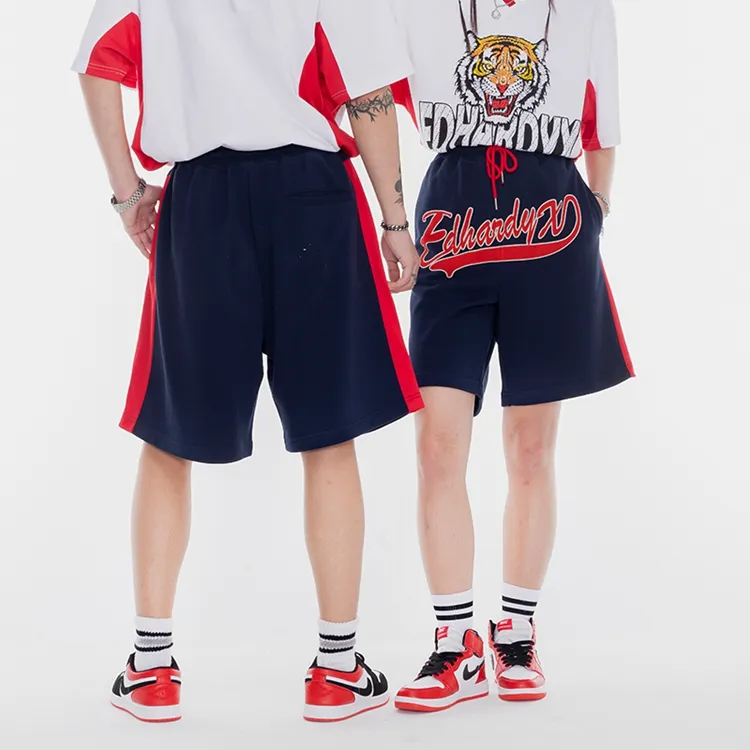 ED HARDY X Casual Shorts Unisex Navy Blue-2