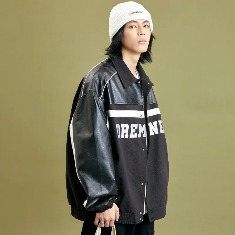 OREM ONE Loose Fit Jacket Unisex Black-4