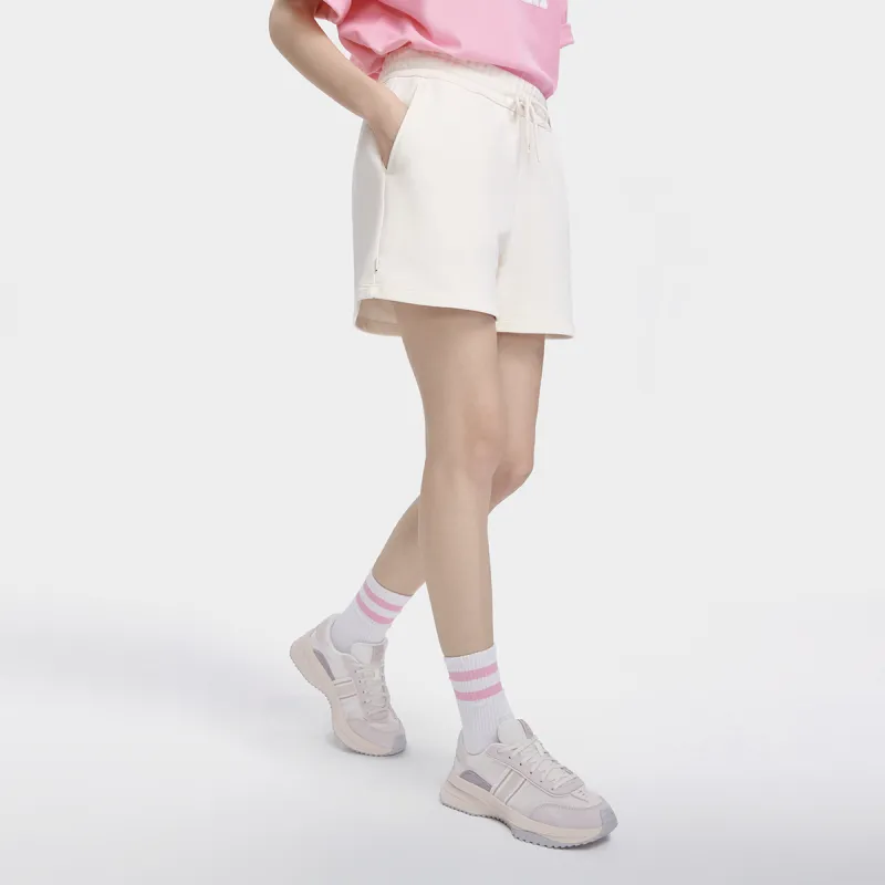 FILA Valentine's Day Collection Casual Shorts Women's Milk Salt White-4